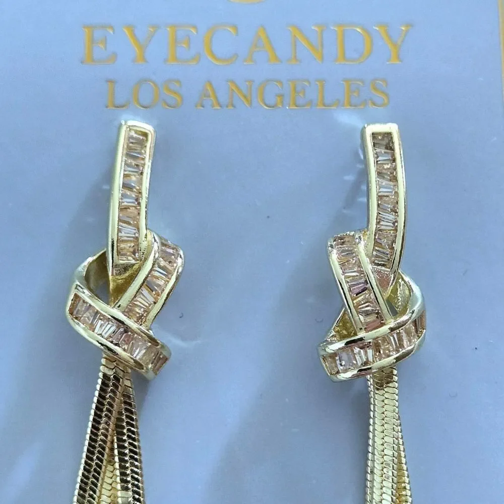 Eye👁 Candy🍭 Knotted🪢 Dangle Earrings
